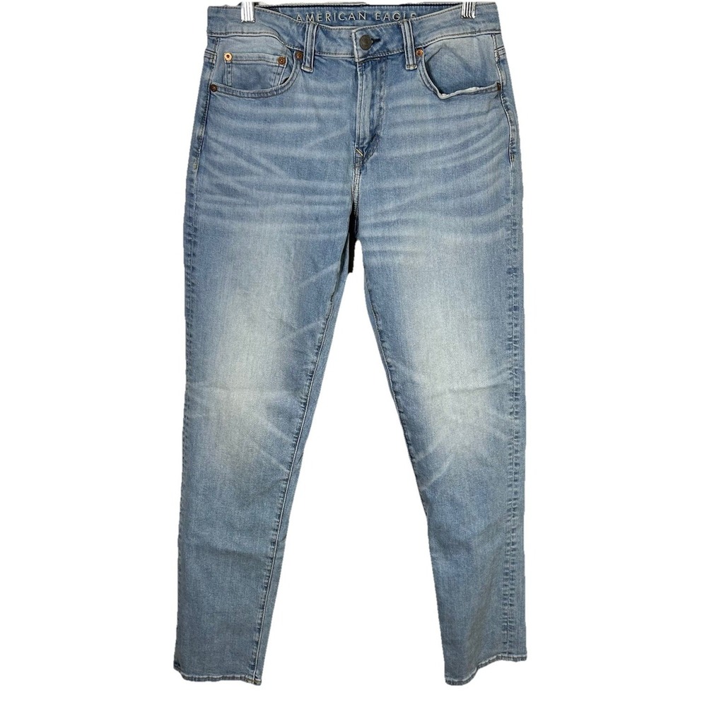 American Eagle Next Level Airflex Straight Jeans‎ Mens 30x34 Distress Look